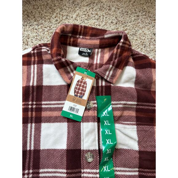 Eddie Bauer Fleece Jacket/Coat, size XL, Women button up Fleece sweater, NWT - Picture 7 of 9